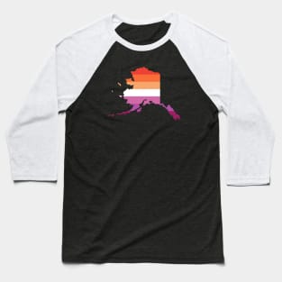 Alaska Lesbian Pride Baseball T-Shirt